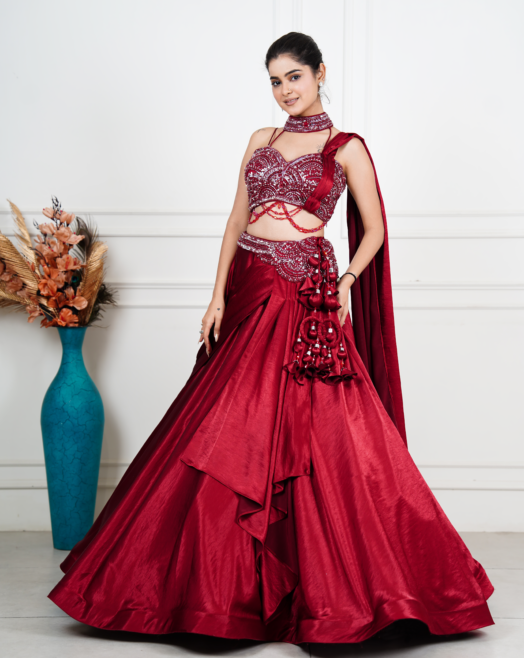 Bold Red Lehenga